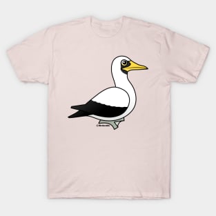 Cute Birdorable Masked Booby Cartoon Bird T-Shirt